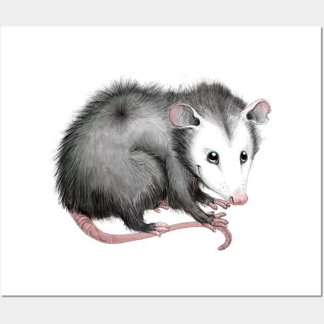 Sweet Possum Wall Art by RollingDonutPress